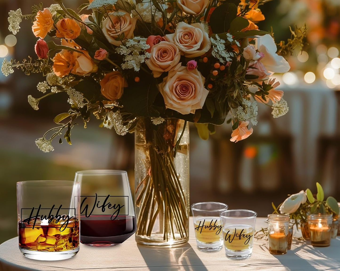 Couple Gifts for Christmas, Unique Engagement Wedding Gifts for Newlywed Mr and Mrs Him and Her, Novel Christmas Wishes for Couples