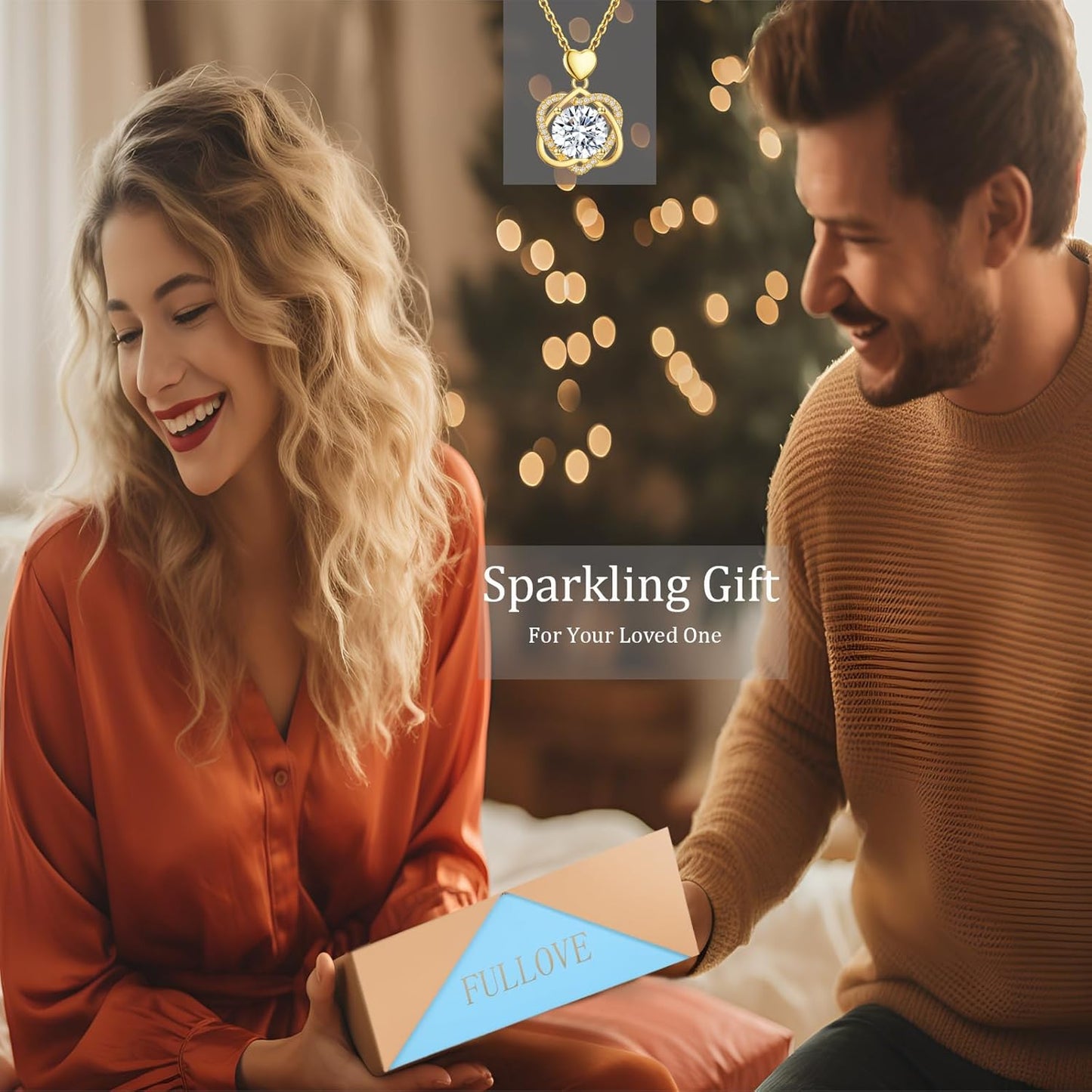 InfinityLove Heart Necklaces for Women, 5-3 Carats Moissanite, Sterling Silver Pendant Jewelry, Anniversary Birthday Gifts for Wife, Girlfriend, Daughter, Mom