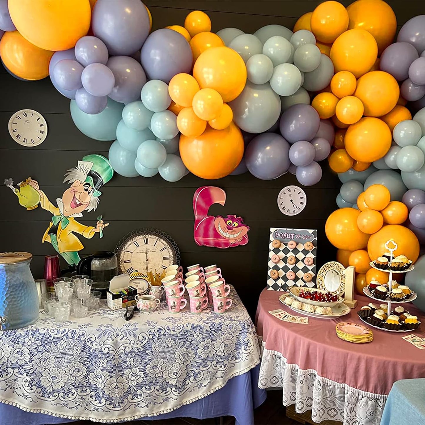 Orange Yellow Balloons, 150 pcs Different Sizes Pack of 18 Inch 12 Inch 10 Inch 5 Inch Tangerine Yellow Balloons for Balloon Garland Balloon Arch as Birthday Party Wedding Decorations