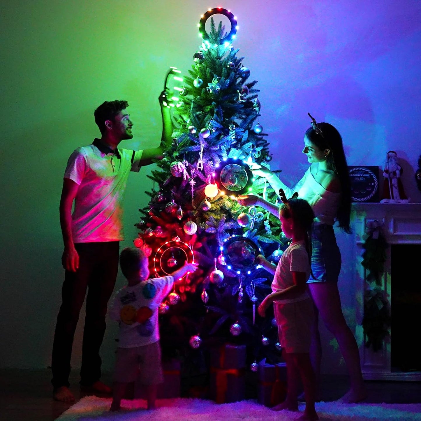 TOSY Flying Ring - 36 RGB Multicolor or 12 Monocolor LEDs, Super Bright, Lost Mode, Auto Light Up, Christmas Stocking Stuffers Gift for Kid/Teen/Boy/Girl, Safe, Waterproof, Pool/Beach/Camping Toy