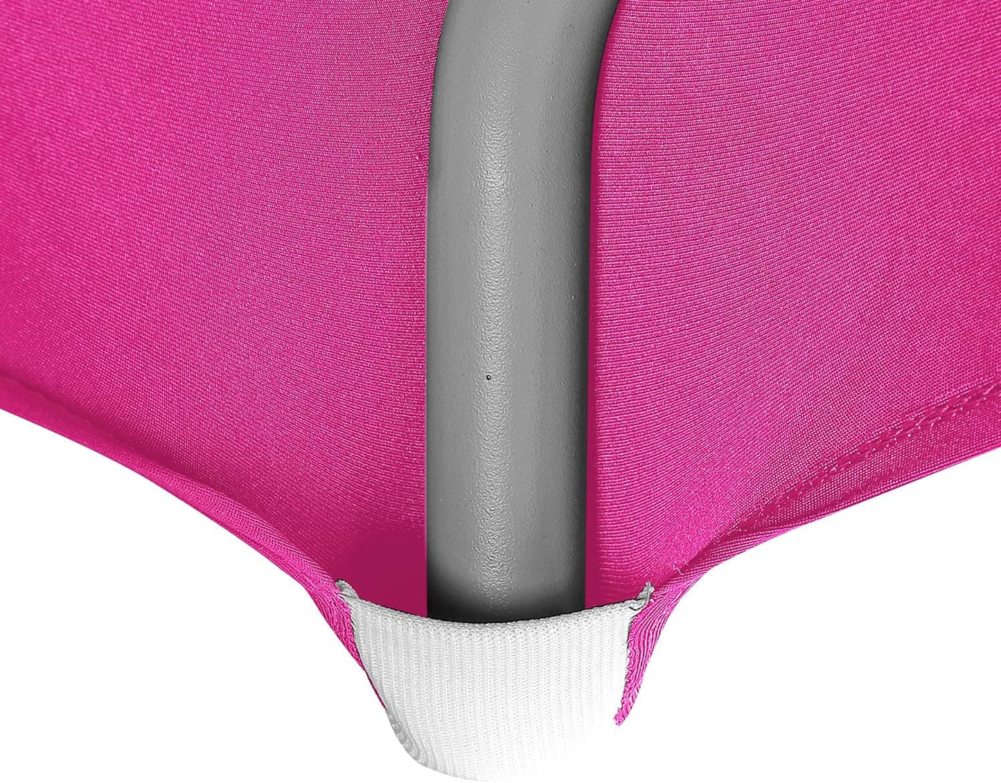 LZY Spandex Table Covers 6 Feet, Stretch/Fitted Table Covers for 6 Feet Folding Table, Rectangular Spandex Table Cloths for Wedding Party or Event (6FT-2PCS, Fuchsia)