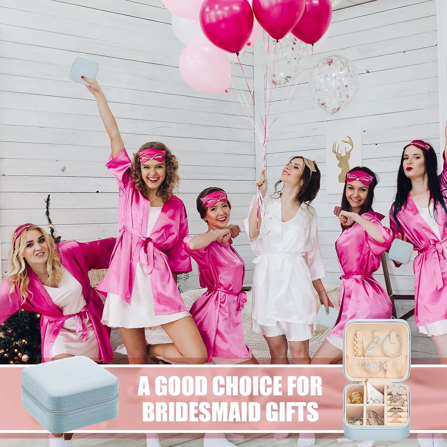 Taiyin 12 Pcs Travel Jewelry Case Bridesmaid Gift Boxes Bulk Travel Jewelry Case Small Jewels Organizer Mini Accessories Ornaments Storage for Women Girls Wedding Bridesmaids Gifts