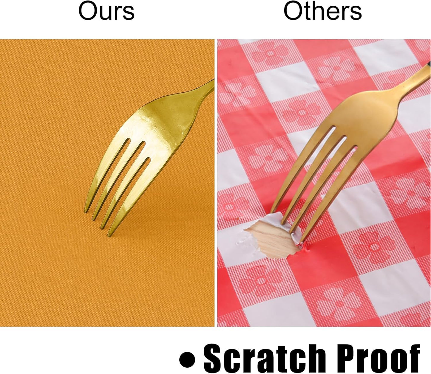 homing Rectangle Vinyl Tablecloth, Waterproof Spillproof Plastic Flannel Backed Table Cloth, Wipe Clean Table Cover for Dining, Buffet Parties and Camping (Mustard Yellow, 54" x 78")