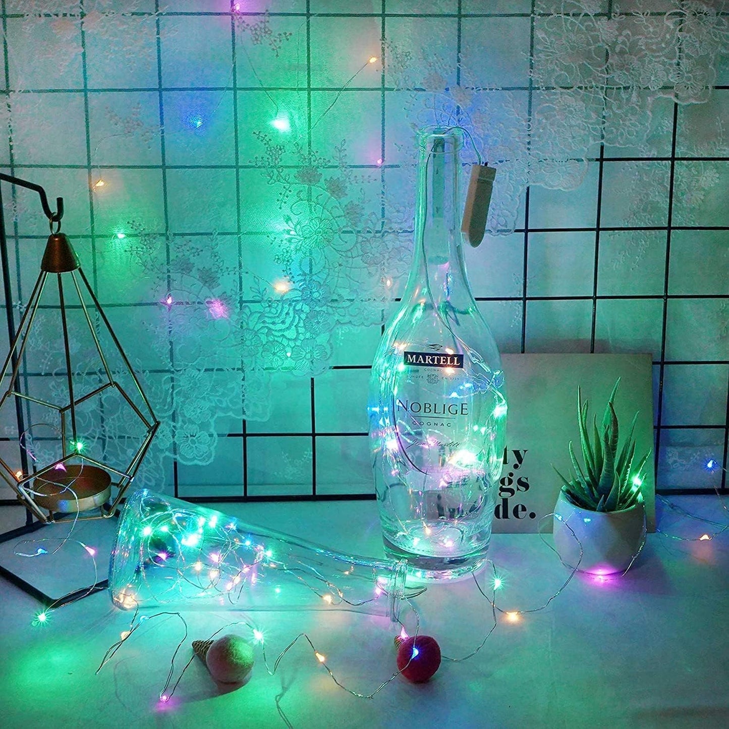 LED Fairy Lights Battery -9 Pack 2M/20 LEDs Mini Fairy Lights with Battery,LED Lighting Battery Operated Decoration for Bottle,Christmas Tree Wedding Balcony Party Decoration