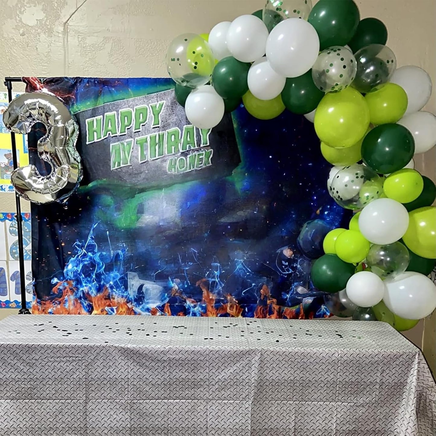 60 Pack Green Latex Balloons, 12 Inch Matte White Dark Emerald Green Light Lime Green Confetti Helium Balloons, Assorted Green White Balloons for Jungle Dinosaur Birthday Baby Shower Party Decorations