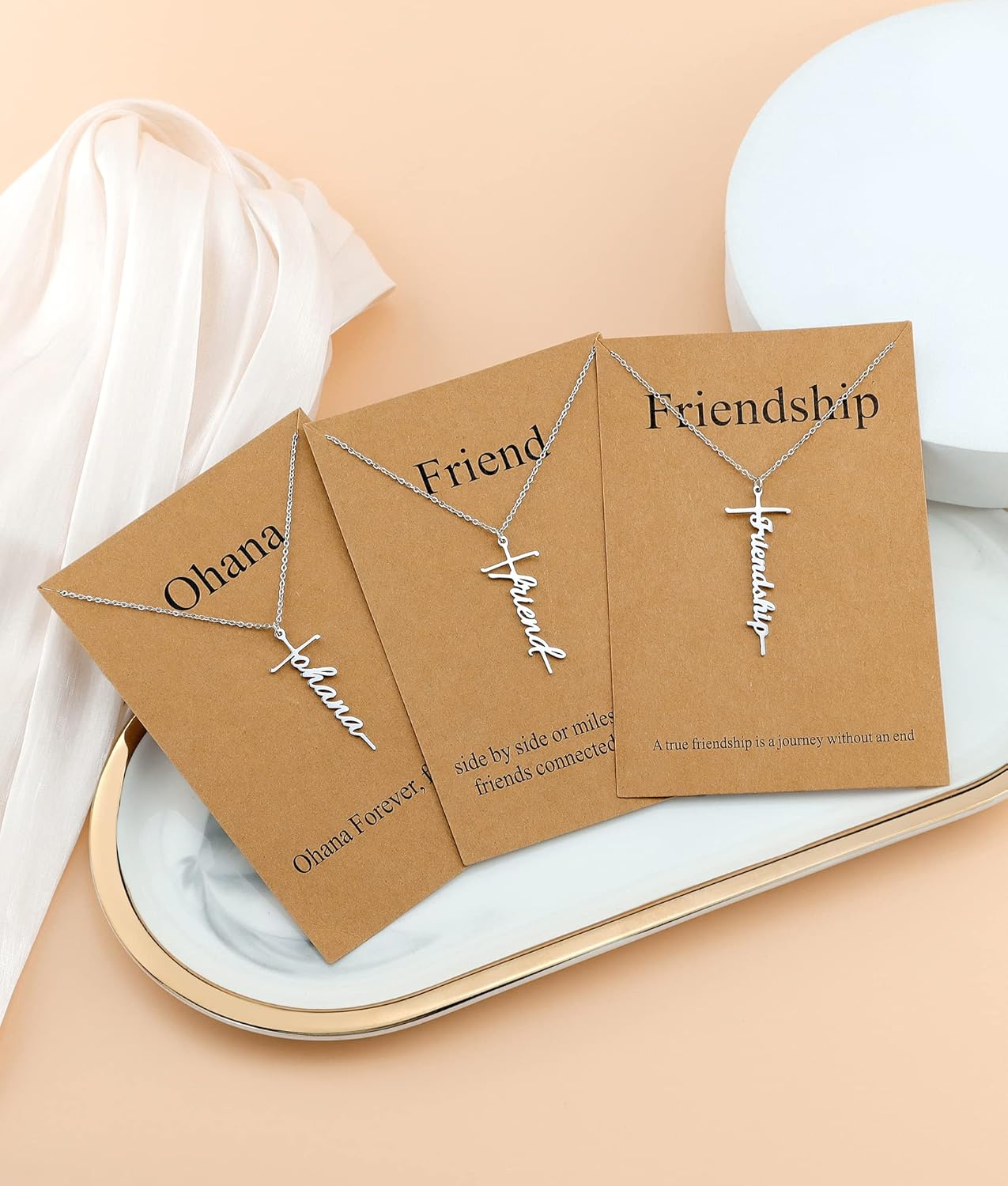 Lcherry Faith Cross Pendant Necklace for Women Religious Christian Jewelry Mother's Day Gifts for Women