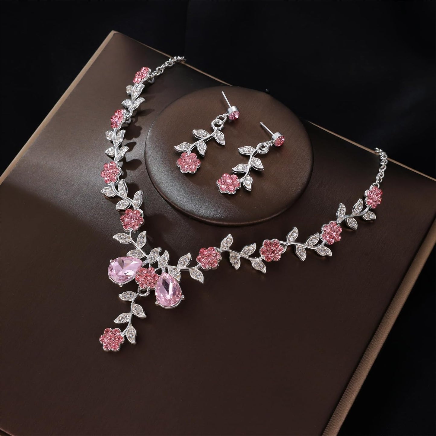 Kamirola Tiaras and Crowns for Women,Tiaras Earrings Necklace, Crystal Bridal Jewelry Set, Costume Party Halloween Prom Pageant Jewelry for Women(TR45)