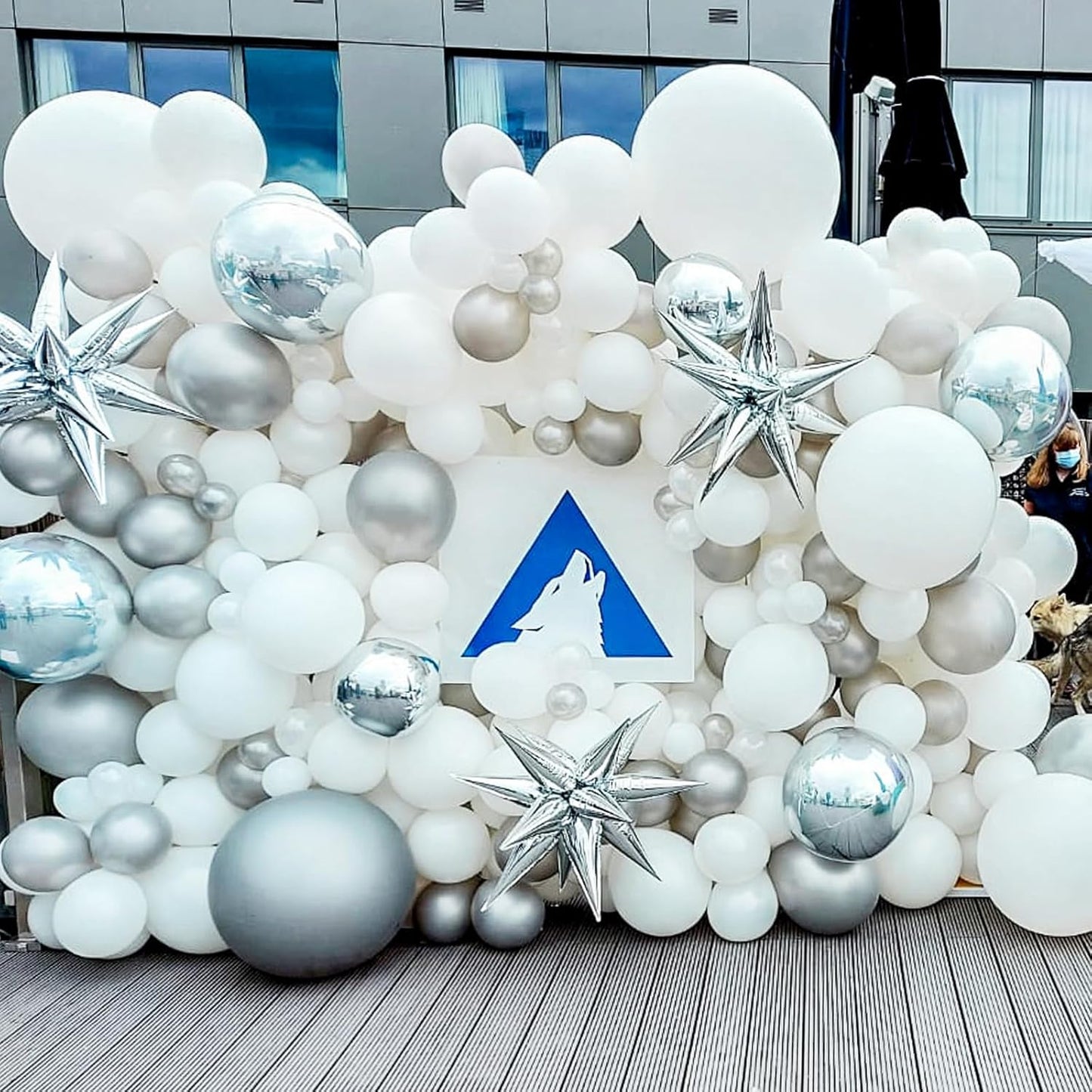 RUBFAC 120pcs 12 Inches White Latex Balloons, Matte White Ballons for Birthday Baby Shower Engagement Bridal Shower Party Wedding Party Supplies Garland Arch Decoration