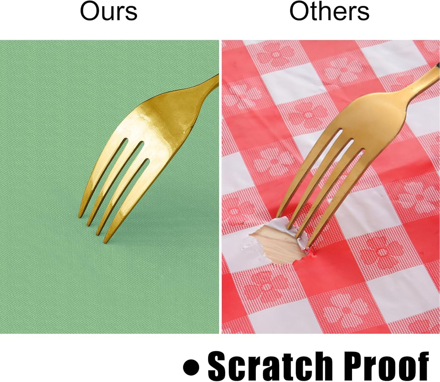 homing Round Vinyl Tablecloth, Waterproof Spillproof Plastic Flannel Backed Table Cloth, Wipe Clean Table Cover for Dining, Buffet Parties and Camping (Sage Green, 60")