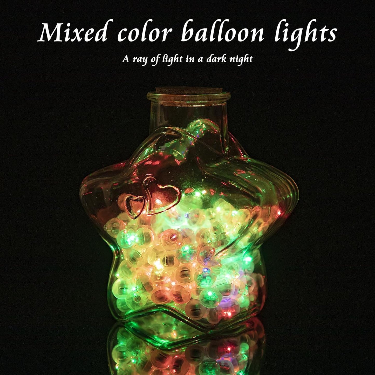 200pcs Balloon Lights Cool White&Rainbow Mini Led Lights Round Long Standby Time Ball Lamps Paper Lantern Balloon Liamps for Easter Birthday Party Christmas Halloween Decoration