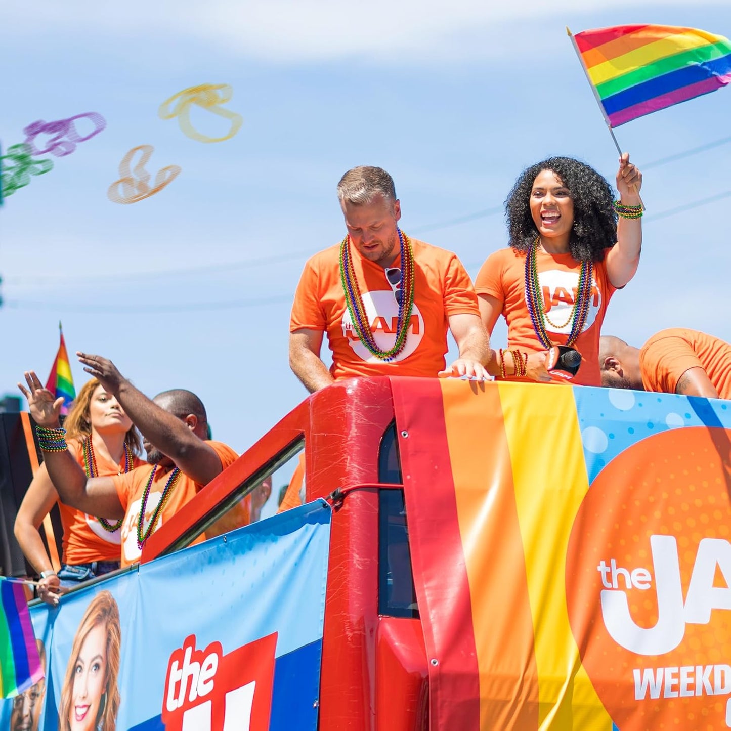 12PCS Pride Accessories, Pride LGBTQ Beads Necklace Stuff, Metallic 6 Kinds of Rainbow Necklace Bulk, Gay Lesbian LGBT Costumes Decorations for Pride Month Parade Throws Party Favors