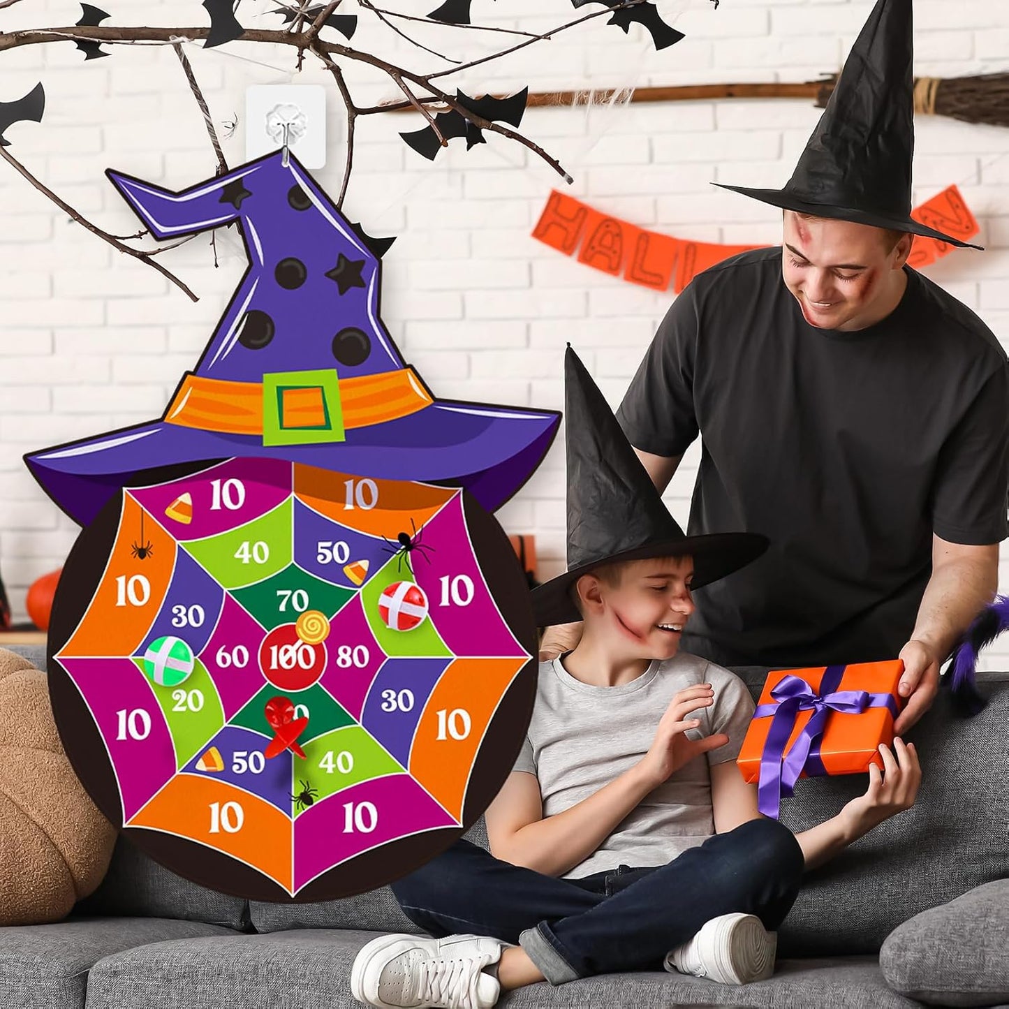 Games for Family, Office, Kids Dart Board Games with 12 Sticky Balls & 8 Darts