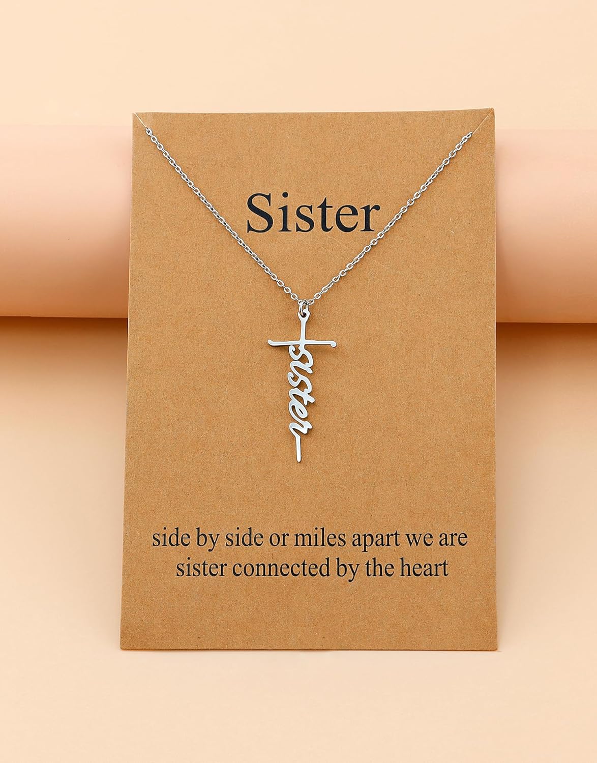 Lcherry Faith Cross Pendant Necklace for Women Religious Christian Jewelry Mother's Day Gifts for Women