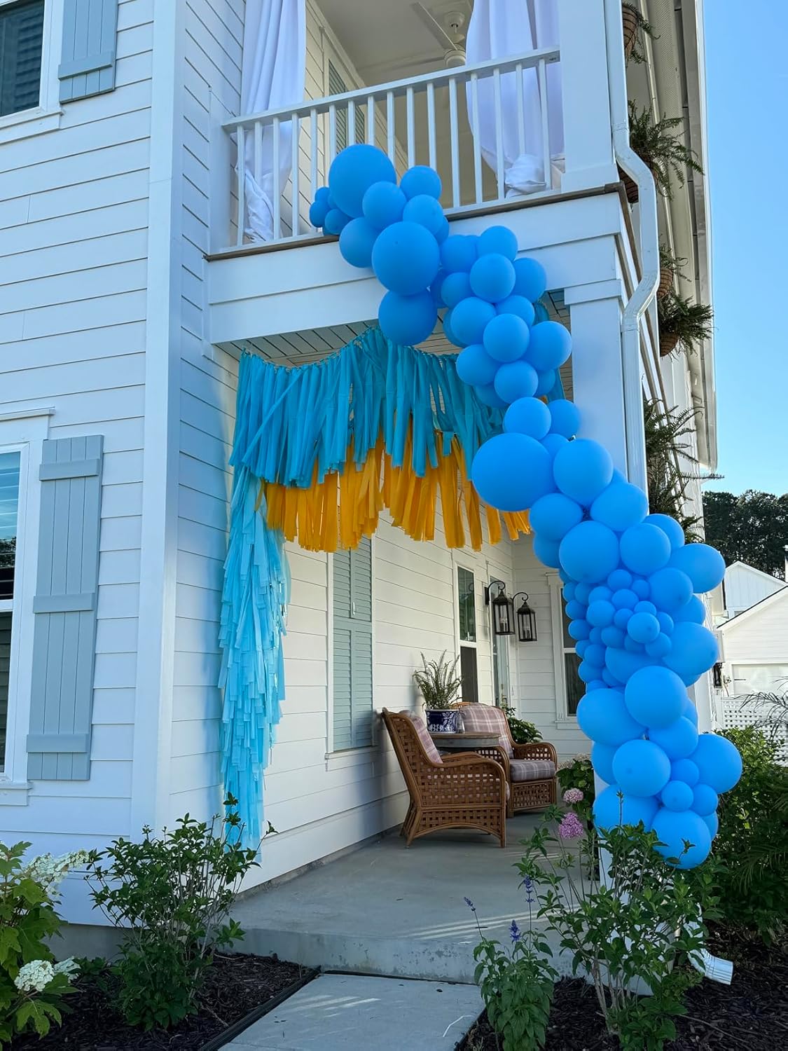 Blue Balloons, 150 pcs Different Sizes Pack of 18 Inch 12 Inch 10 Inch 5 Inch Matte Blue Balloons for Balloon Garland Balloon Arch as Birthday Party Wedding Decorations