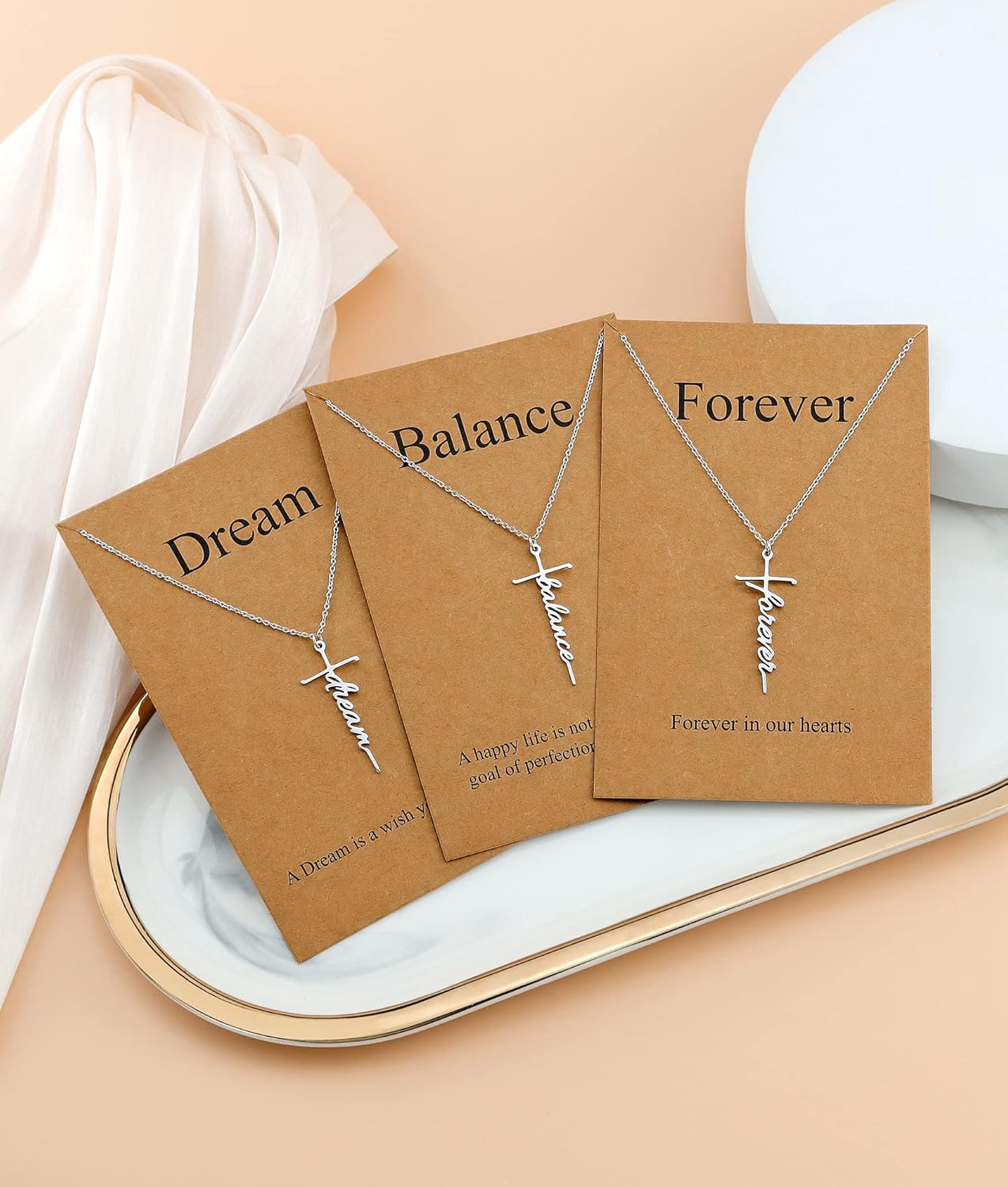 Lcherry Faith Cross Pendant Necklace for Women Religious Christian Jewelry Mother's Day Gifts for Women