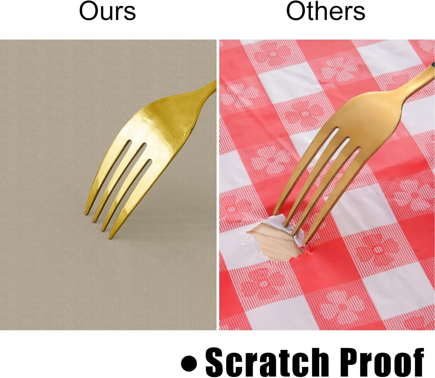 homing Rectangle Vinyl Tablecloth, Waterproof Spillproof Plastic Flannel Backed Table Cloth, Wipe Clean Table Cover for Dining, Buffet Parties and Camping (Taupe, 60" x 84")