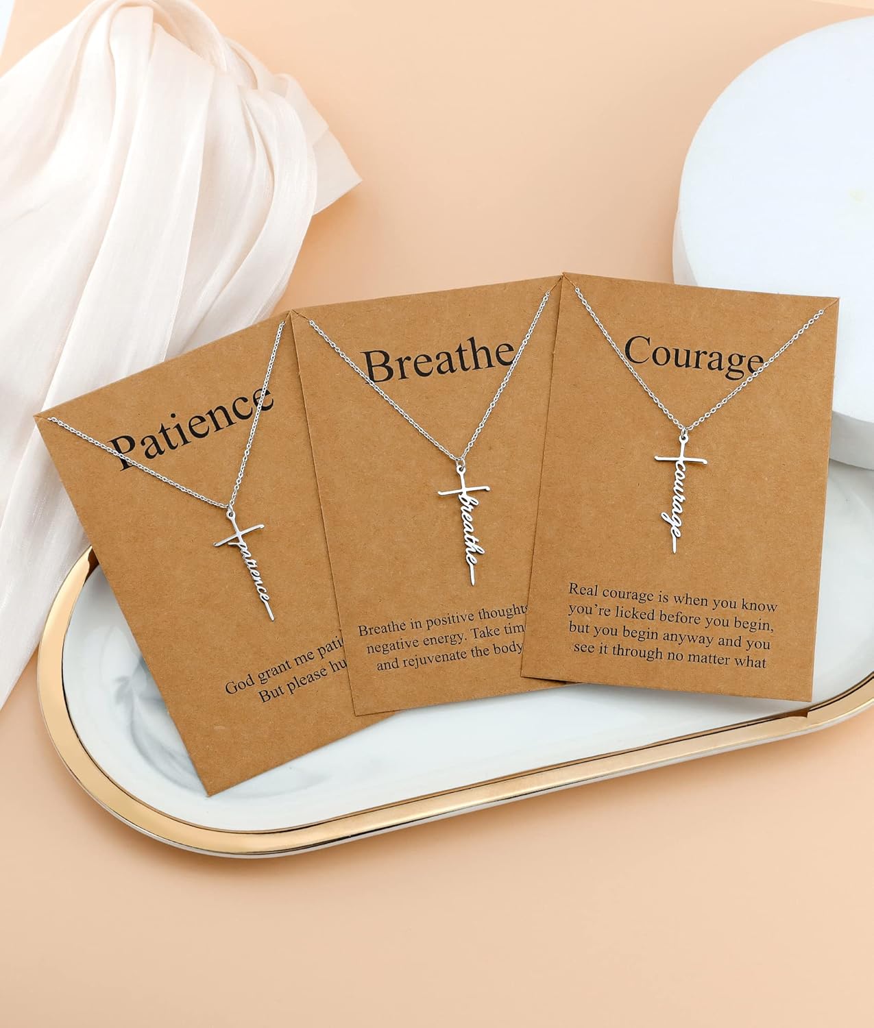 Lcherry Faith Cross Pendant Necklace for Women Religious Christian Jewelry Mother's Day Gifts for Women