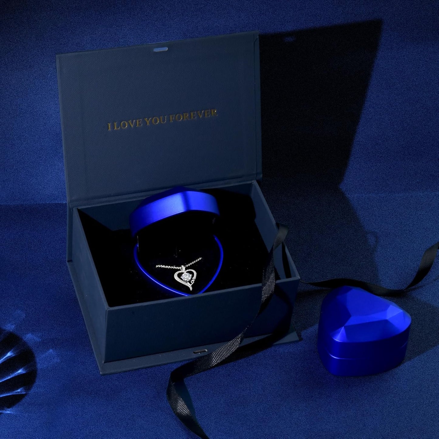 Moissanite Heart Necklaces for Women, Gifts for Wife, 1-3 Carat Moissanite 925 Sterling Silver Love Jewelry, Birthday Wedding Anniversary Christmas Engagements Gifts for Wife Women Her Girlfriend Mom