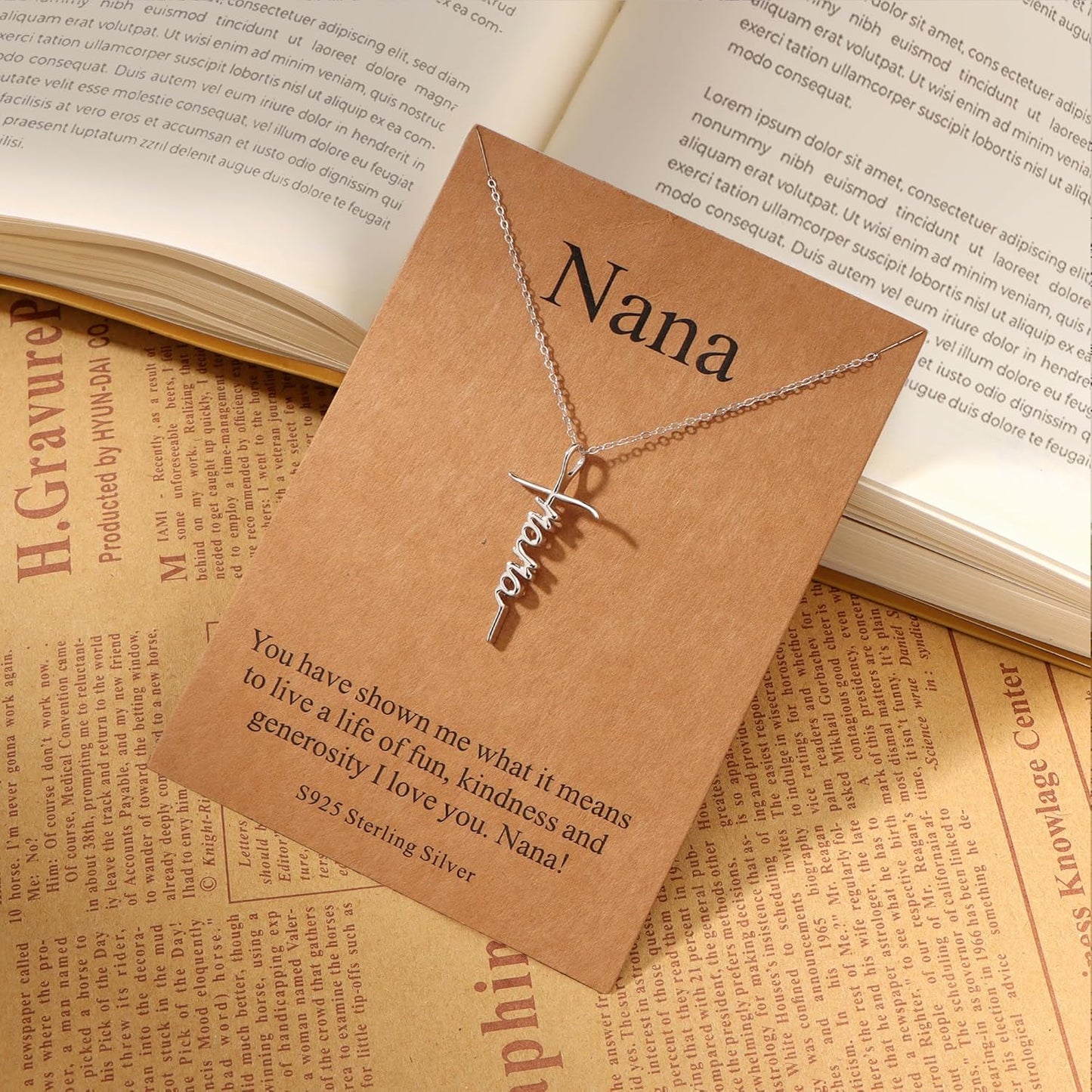 Lcherry Faith Cross Pendant Necklace for Women Religious Christian Jewelry Mother's Day Gifts for Women