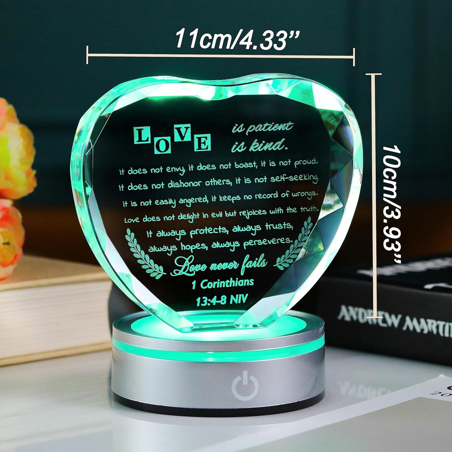 Qianwei Wedding Gifts for Couples Unique 2025 - Happy Anniversary Marriage Gift Crystal Keepsake - Engagement Gifts Bridal Shower Gifts for Bride and Groom Engagement Newlywed Mr and Mrs Gifts