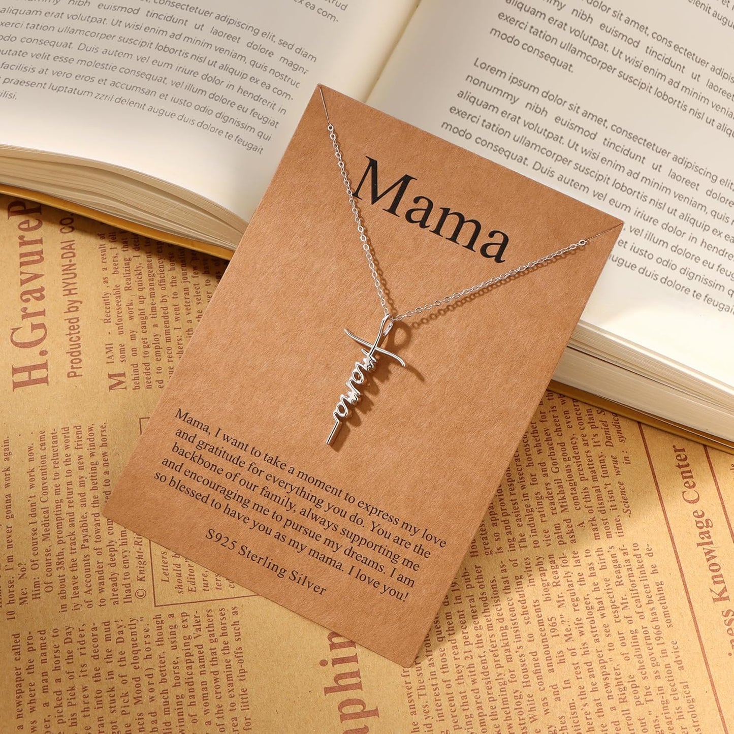 Lcherry Faith Cross Pendant Necklace for Women Religious Christian Jewelry Mother's Day Gifts for Women