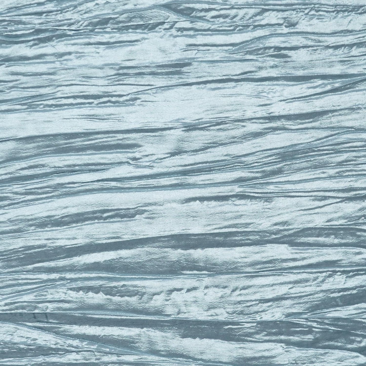 YOUR CHAIR COVERS - 90 x 132 inch Rectangular Crinkle Taffeta Tablecloth - Light Blue, Rectangle Table Linens for 6 ft Rectangular Tables, Wedding Crushed Table Cloth