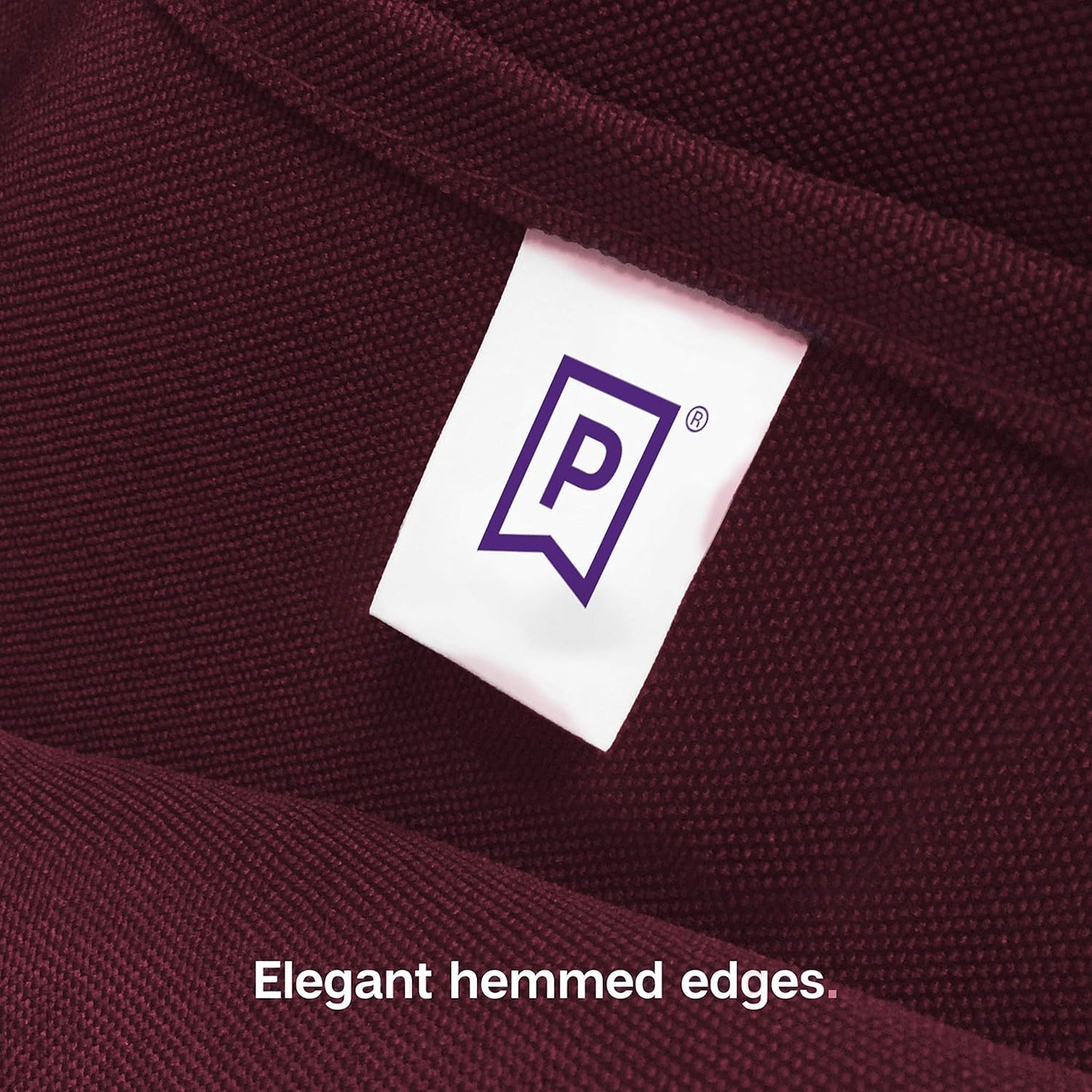 Gee Di Moda Fitted Tablecloth - 48 x 30 Inch Burgundy Fitted Table Cloth for 4 Foot Rectangle Table - Heavy Duty Washable Fabric - for 4 Ft Buffet Table Holiday Party Dinner Wedding & Trade Show