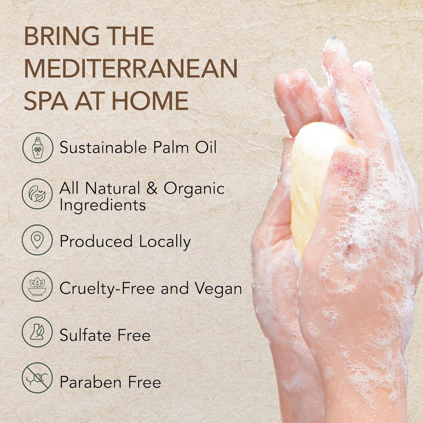 O NATURALS 100% Natural Bar Soap - Gift Set - Organic Ingredients & Essential Oils - Spa Gifts for Women & Men, Body Wash & Face Soap - 6PC Natural Collection