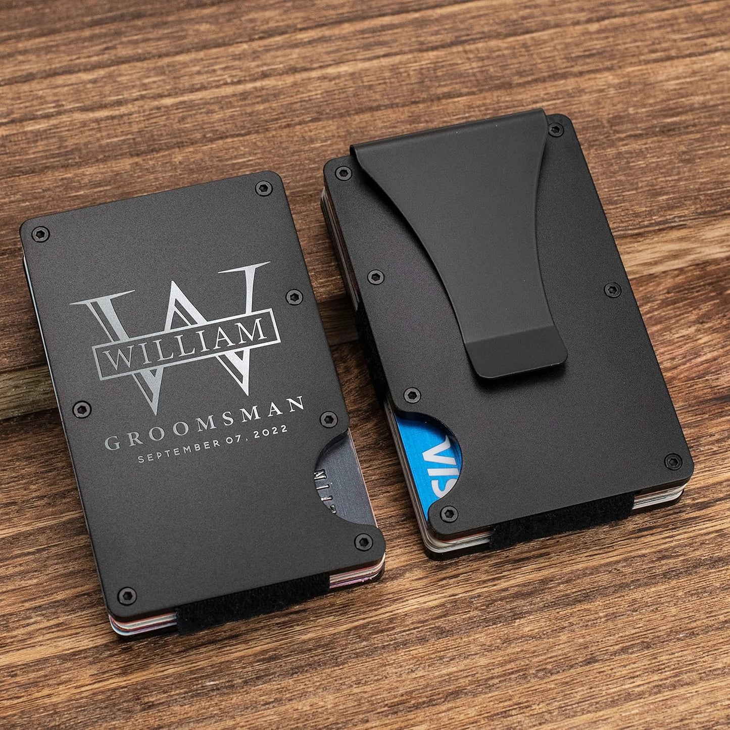 Amazing Items Set of 10, Groomsmen Gifts, Personalized Groomsmen Proposal Gifts, Groomsman Gift for Wedding, Custom Groomsmen Gifts Wallet Set, Groomsman Gifts for Men - D3