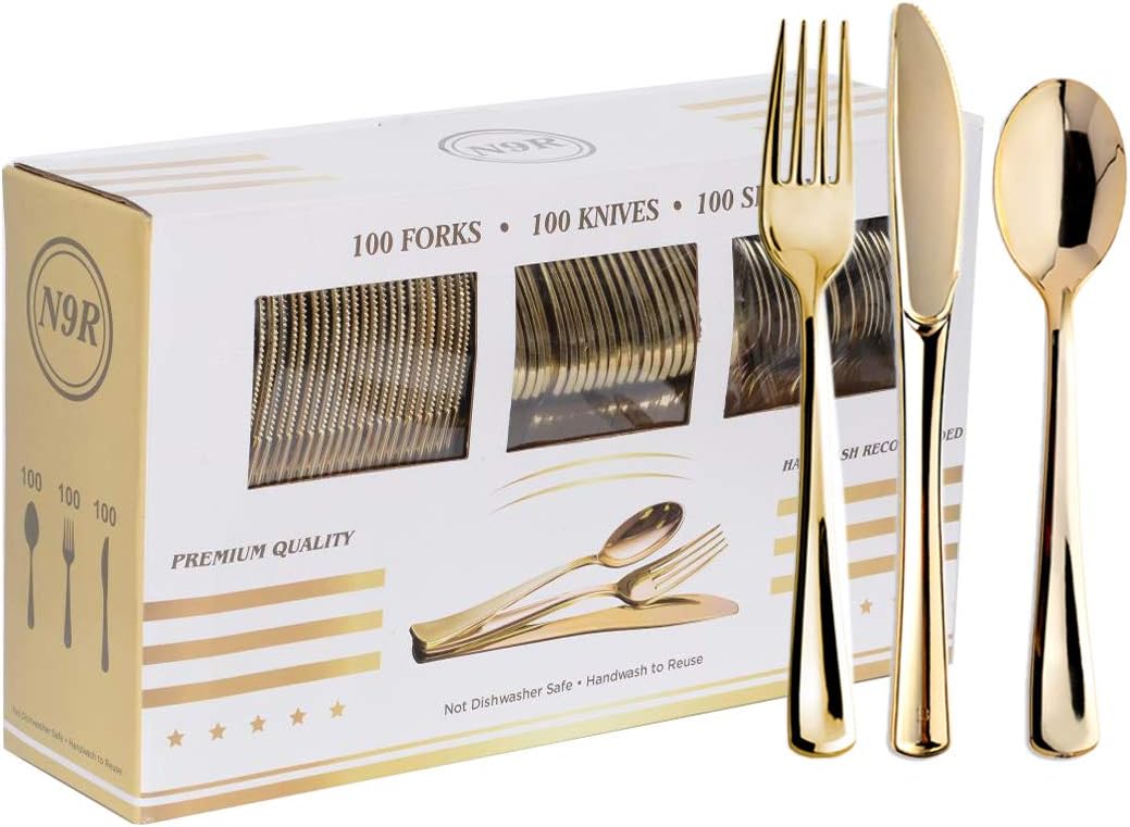 PartyHug cutlery and utensils including forks, knives, and spoons for weddings, birthdays, and celebrations.
