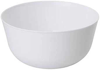 Trendables™ Premium Trend White Plastic Bowls, Disposable Food Grade Plastic Bowls - 40 Pack