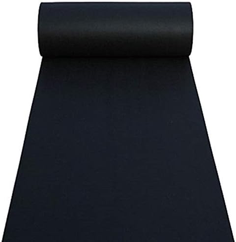 Black Aisle Runners Wedding Accessories Aisle Runner Carpet Rugs for Step and Repeat Display, Ceremony Parties and Black Events Indoor or Outdoor Decoration 36 Inch Wide x50 feet Long