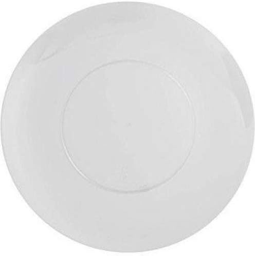 Trendables™ Premium 8 Inch. Trend Glass look Disposable Plastic Plates, Food Grade Plastic Salad/Dessert Plates - 40 Pack