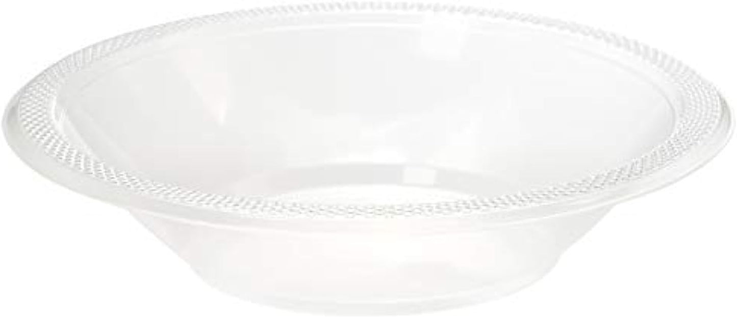 Exquisite Party Solids 12 Oz Clear Plastic Bowls Disposable Bowls for Hot Food Soup 100 Pcs - For Soup, Salad, Cereal, Desserts & Party Supplies