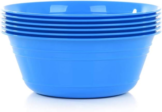 Mintra Home Snack Bowls (Small 6pk (600ml), Blue)