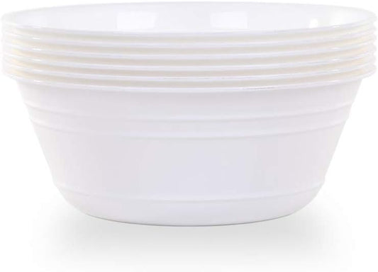 Mintra Home Snack Bowls (Small 6pk (600ml), White)