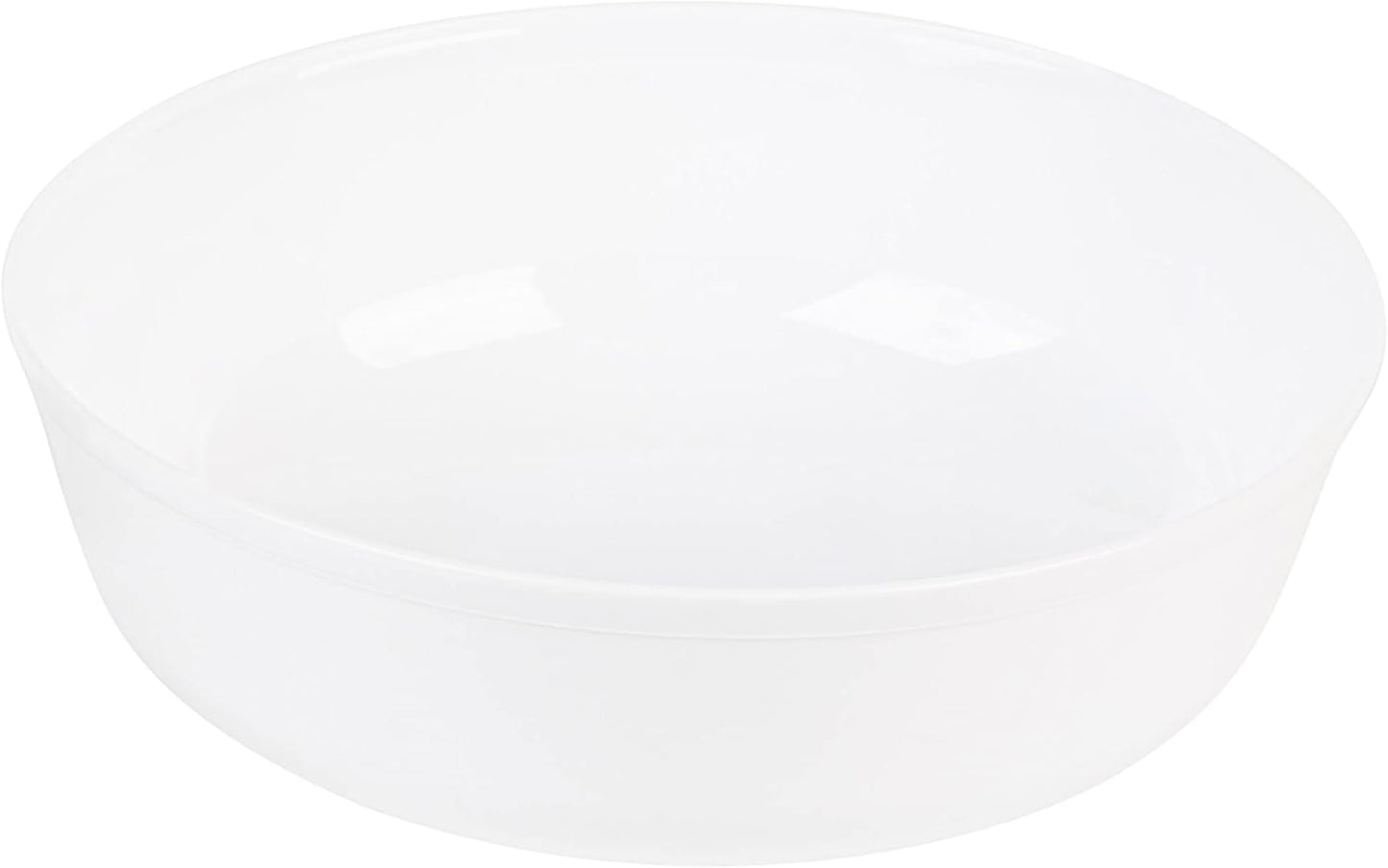 [30 Pack 16 OZ Bowls] Edge Collection White Plastic Party Bowls Premium heavyweight Elegant Disposable Tableware Dishes
