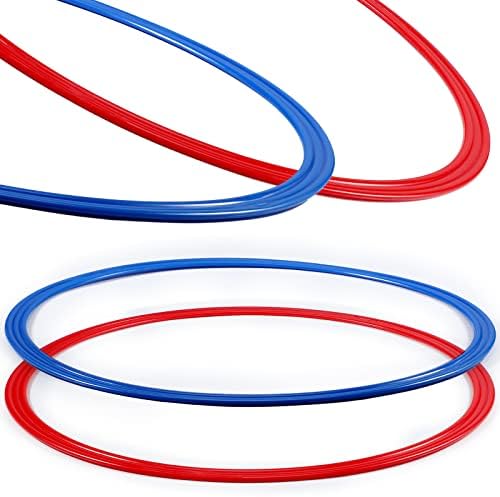 Libima Obstacle Course Ring Set Exercise Hoop Large Hoop Plastic Toys Playground Toys for Gymnastics Practice Party Games Educational Activities Holiday Decor, 5 Colors(12 Pcs,18.9 Inch)