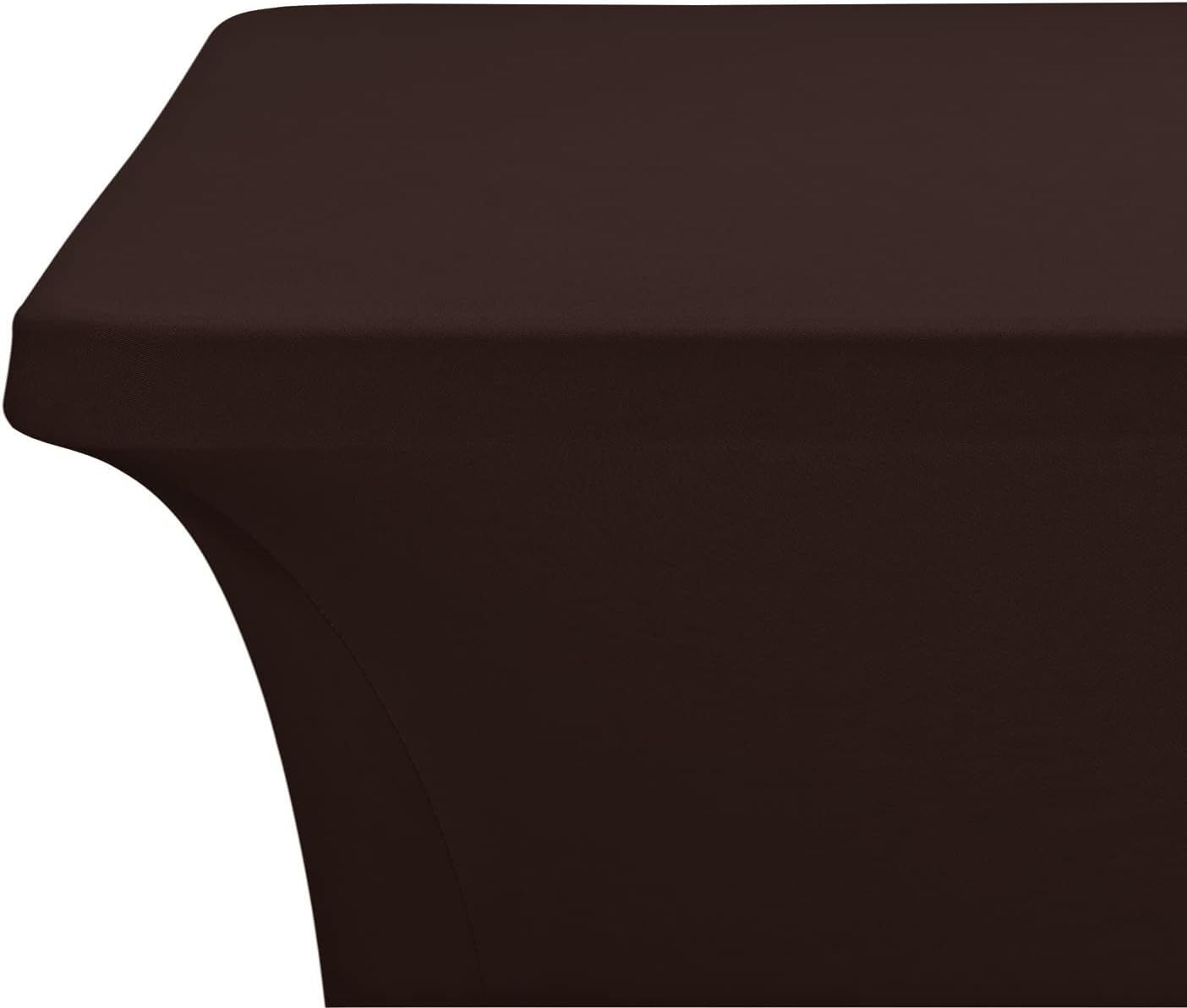LZY Spandex Fitted Stretch Table Cover for 6 ft or 4ft or 8ft Folding Table, Rectangular Cocktail Tablecloth, Perfect for Party or Banquet