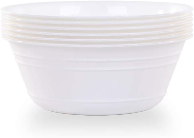 Mintra Home Snack Bowls (Medium 6pk (1.8L), White)