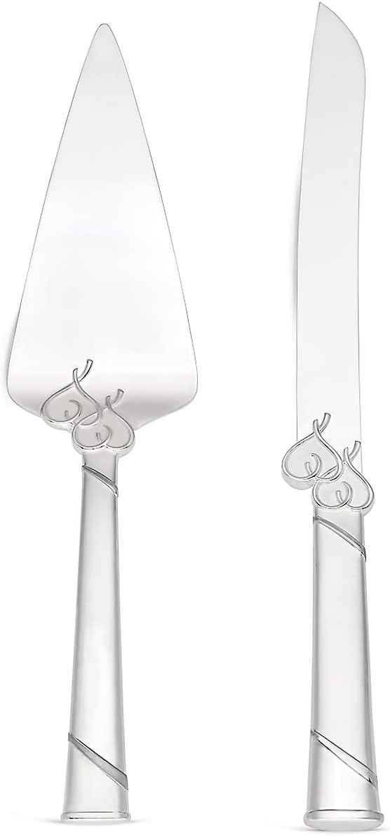 Lenox 812615 True Love Cake Knife & Server, Metallic