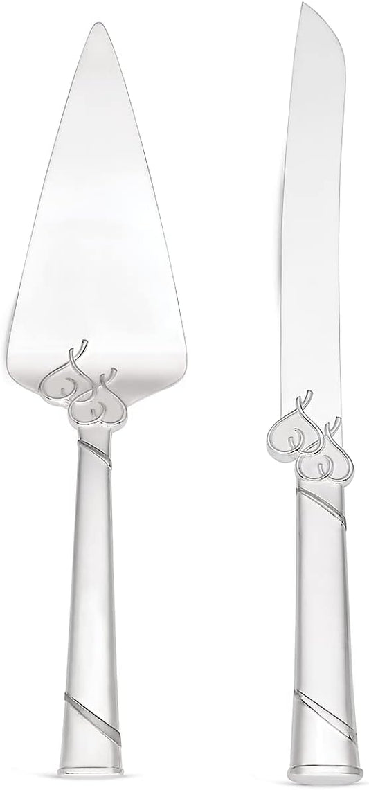 Lenox 812615 True Love Cake Knife & Server, Metallic