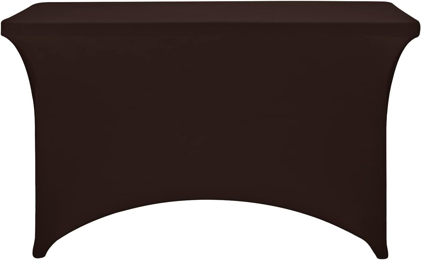 LZY Spandex Fitted Stretch Table Cover for 4ft or 6ft or 8ft Folding Table, Rectangular Cocktail Tablecloth, Perfect for Party or Banquet