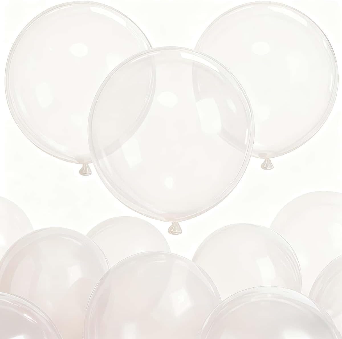 50 Pack Clear Balloons 24 Inch Clear Latex Balloon - Stunning and Versatile Decorations for Any Occasion