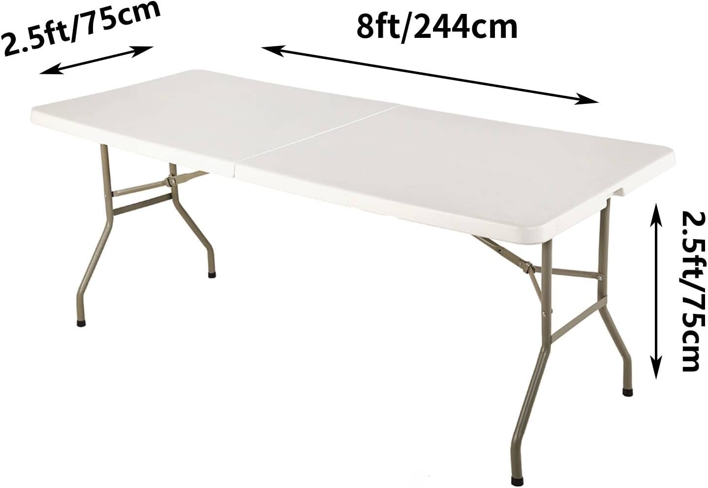 LZY Spandex Fitted Stretch Table Cover for 6 ft or 4ft or 8ft Folding Table, Rectangular Cocktail Tablecover, Perfect for Party and Banquet