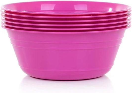 Mintra Home Snack Bowls (Medium 6pk (1.8L), Fuchsia)