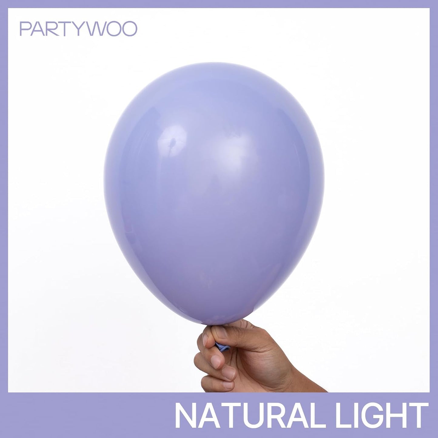 PartyWoo Dusty Blue Purple Balloons 50 pcs 12 Inch Periwinkle Lavender Latex Helium Balloons for Graduation Baby Shower Gender Reveal Wedding Butterfly Birthday Party Decorations Blue-F49