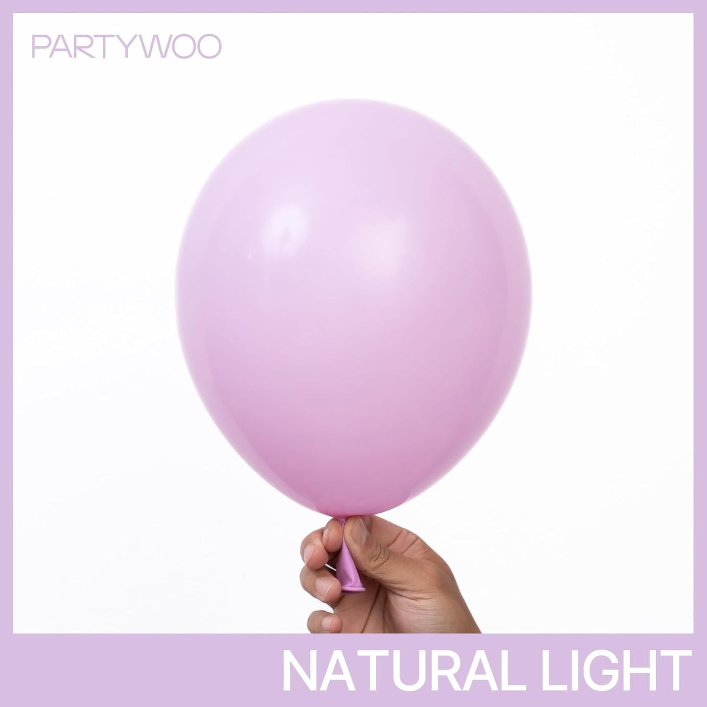 PartyWoo Pink Balloons 50 pcs 12 Inch Lilac Pastel Pink Purple Latex Helium Balloons for Graduation Baby Shower Gender Reveal Wedding Engagement Butterfly Birthday Party Decorations Pink-Q04