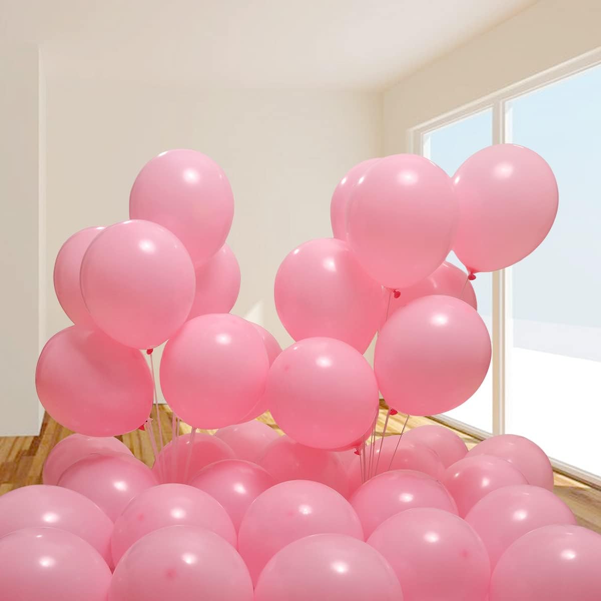 300 Pack Light Pink Balloons 12 inch Pink Latex Party Balloon Bulk for Various Party Events Decorations