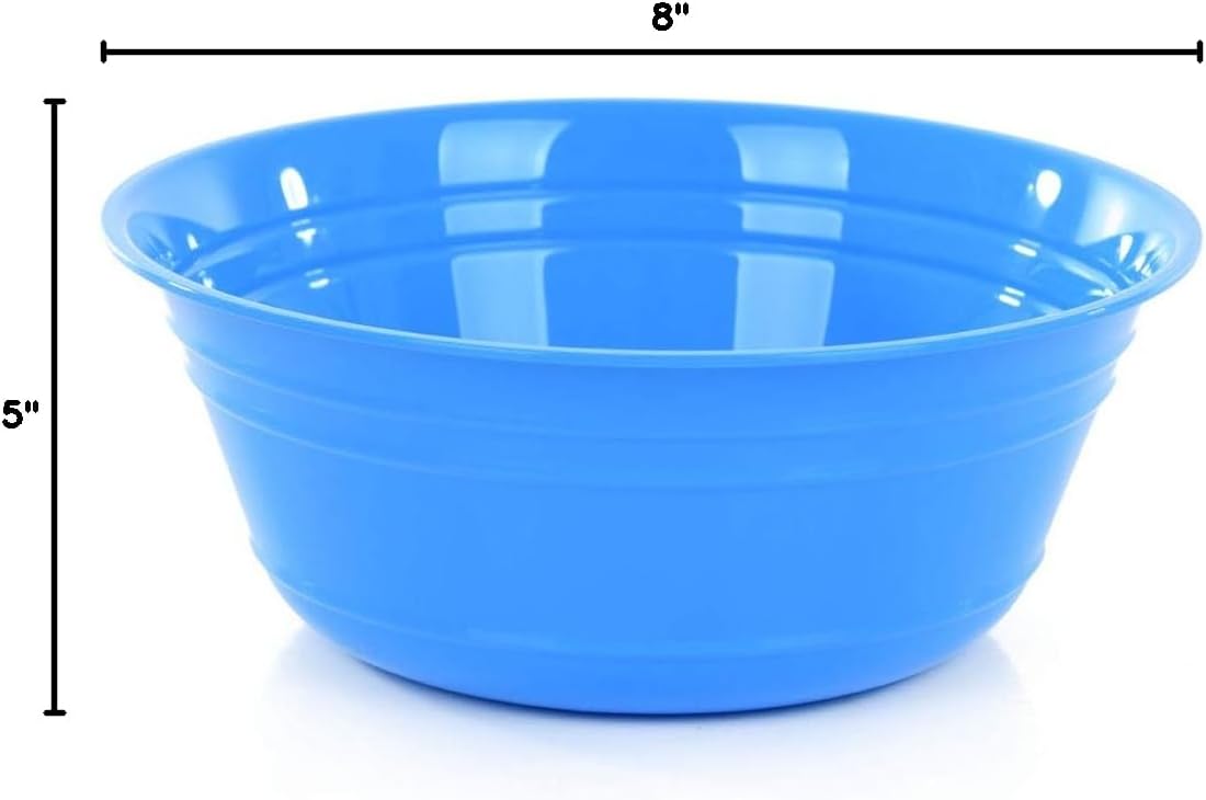 Mintra Home Snack Bowls (Large 2pk (4L), Blue)